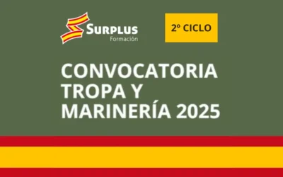 Convocatoria tropa y Marinería 2025 – 2º Ciclo